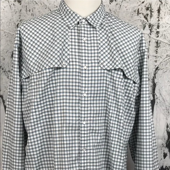Howler Bros Other - Howler Brothers Plaid Vented pearl snap shirt XXL